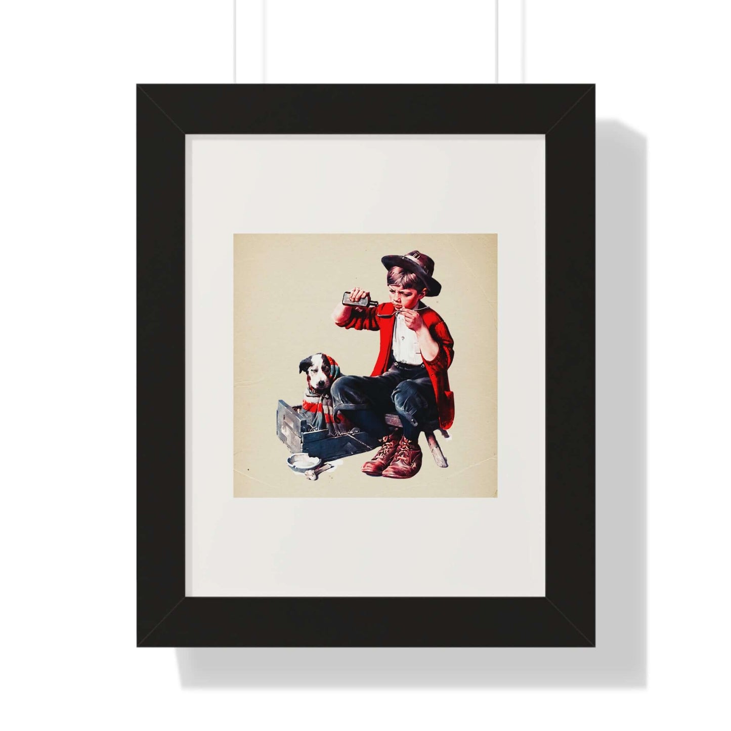 Sick Puppy by Norman Rockwell: Wall Art