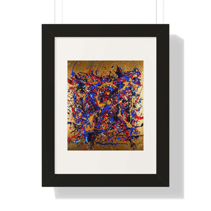 Gold Rush - AbEx - Framed Wall Art