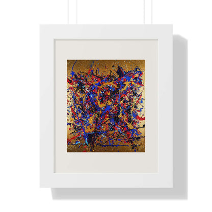 Gold Rush - AbEx - Framed Wall Art