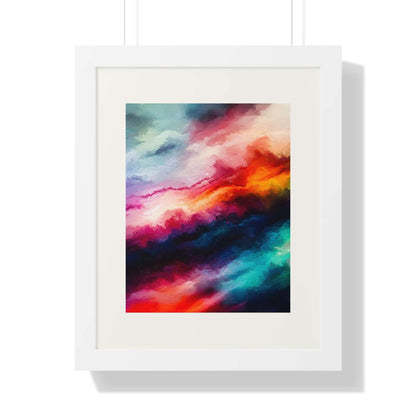 Clouds Choir - AbEx - Framed Wall Art