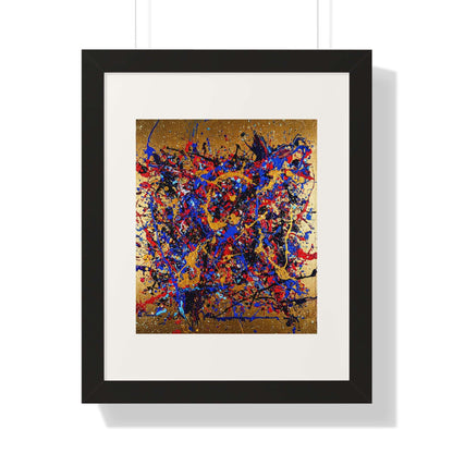Gold Rush - AbEx - Framed Wall Art