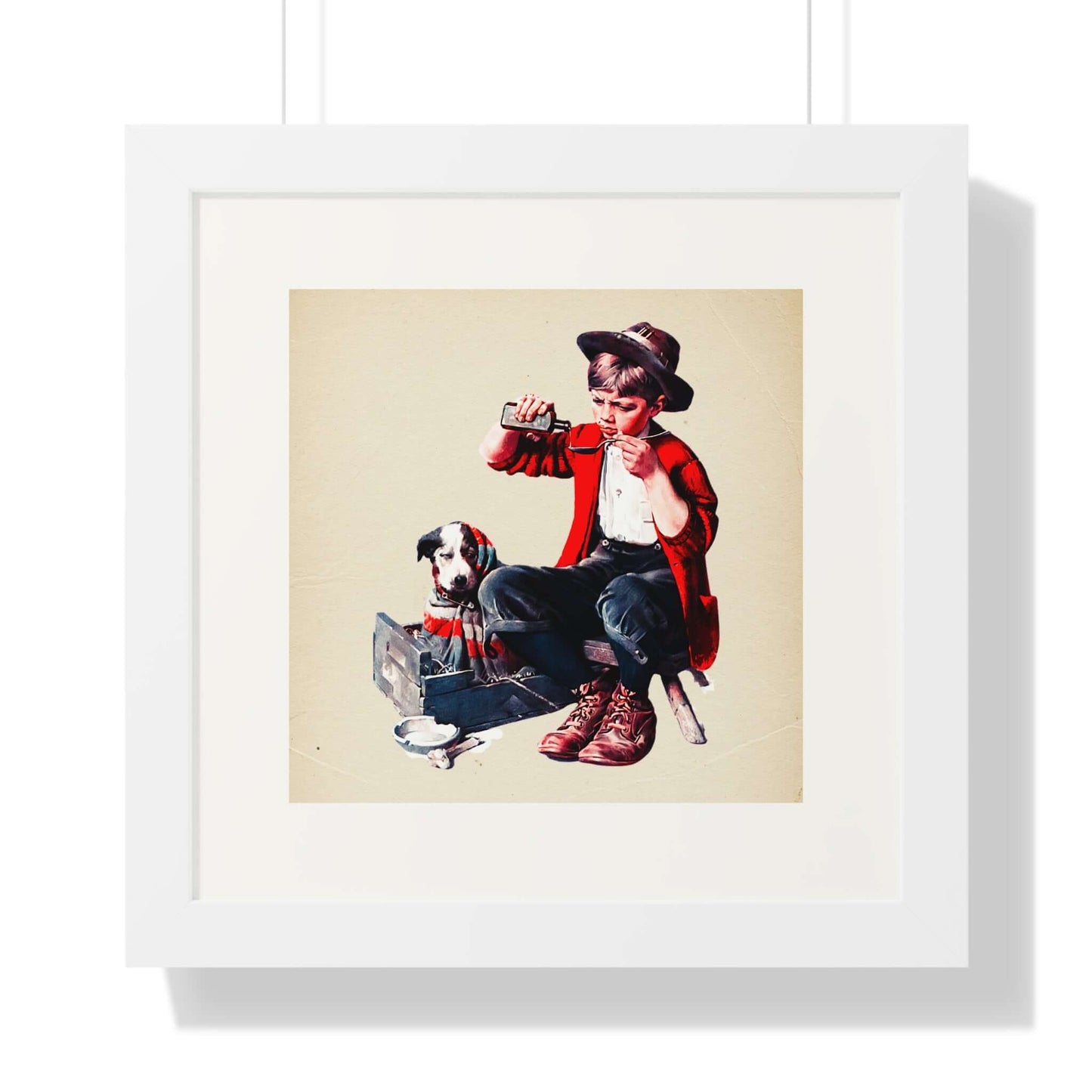 Sick Puppy by Norman Rockwell: Wall Art