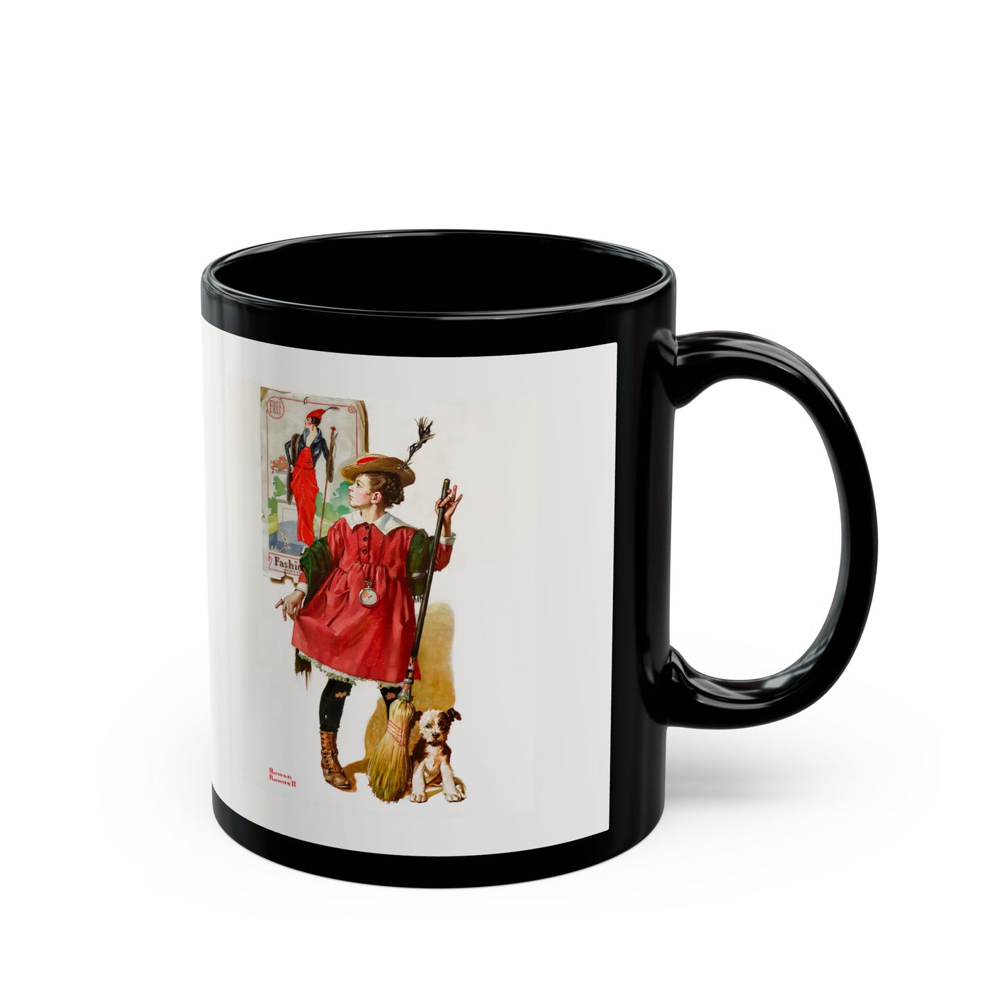Mug: The Little Model by Norman Rockwell