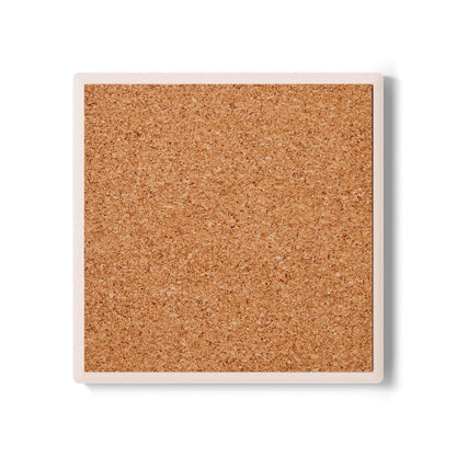 Cork coaster with smooth white edge, perfect for seniors as a practical gift to enhance dining experiences.