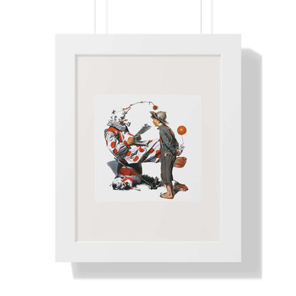 Meeting the Clown: Norman Rockwell: Wall Art