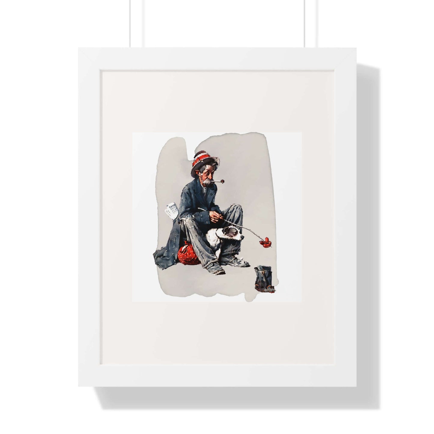 Hobo: Norman Rockwell: Framed Wall Art