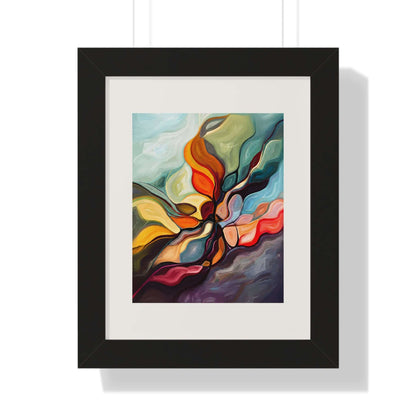 Petal Meld - AbEx - Framed Wall Art