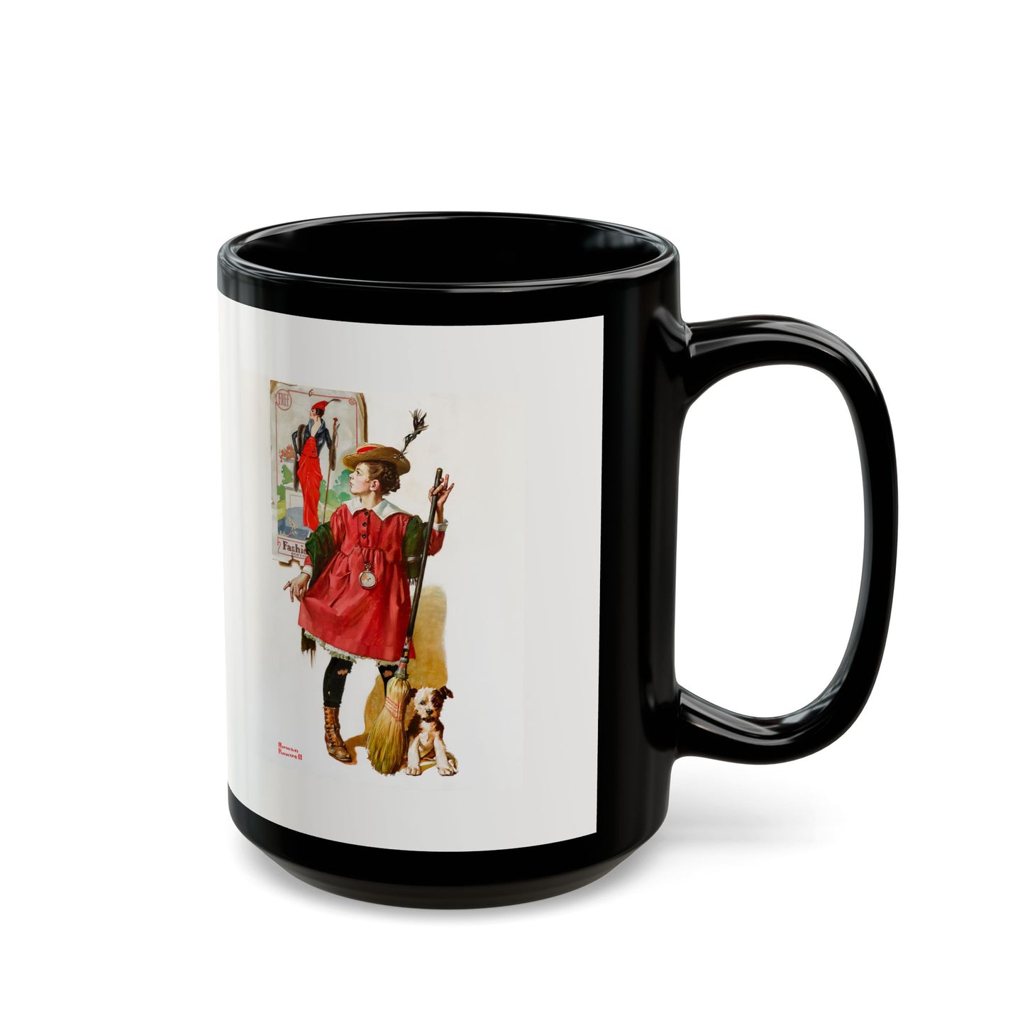 Mug: The Little Model by Norman Rockwell