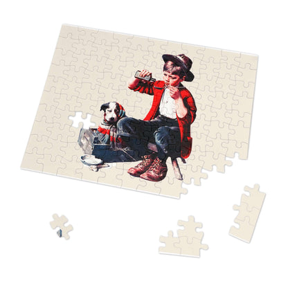 Sick Puppy by Norman Rockwell - Jigsaw Puzzle