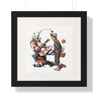 Meeting the Clown: Norman Rockwell: Wall Art