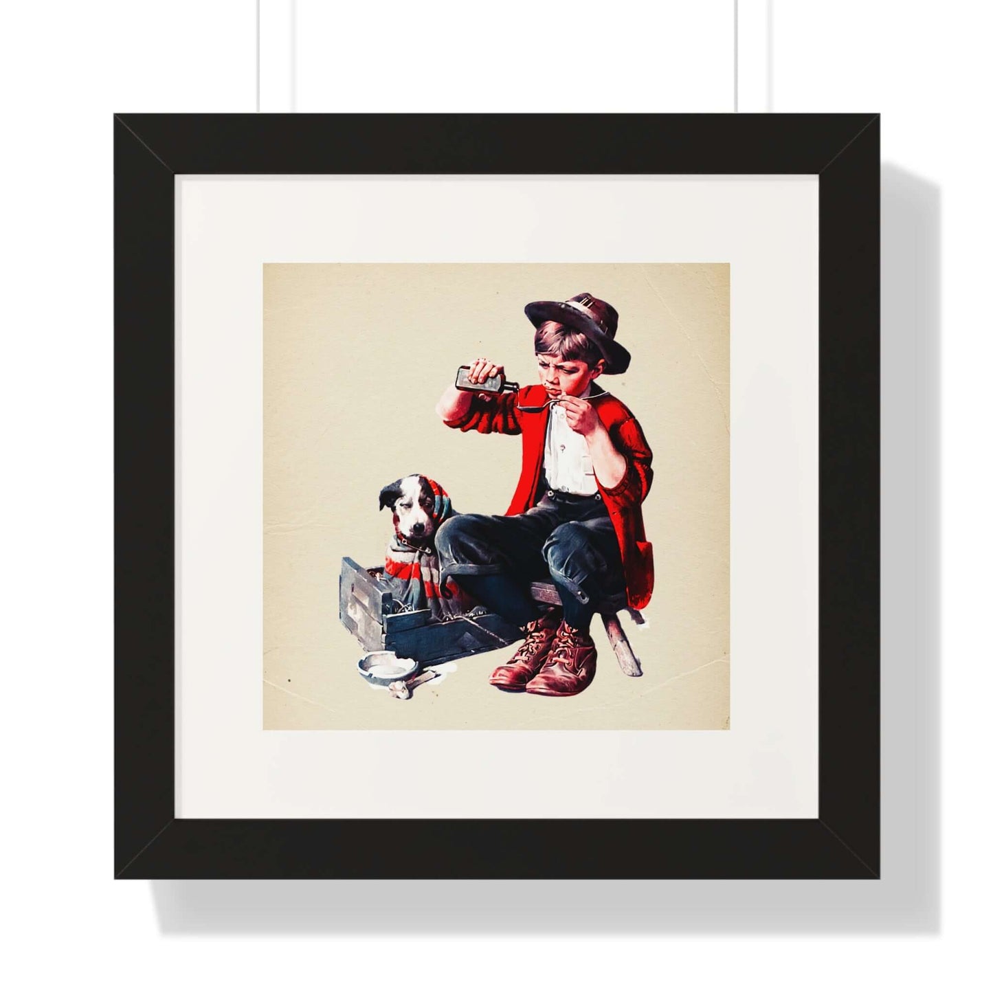 Sick Puppy by Norman Rockwell: Wall Art