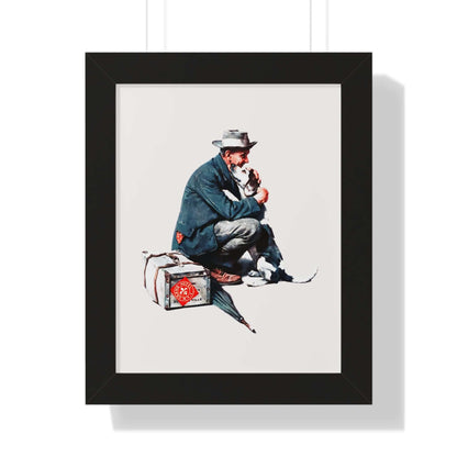 Man and Dog Pals: Norman Rockwell: Wall Art
