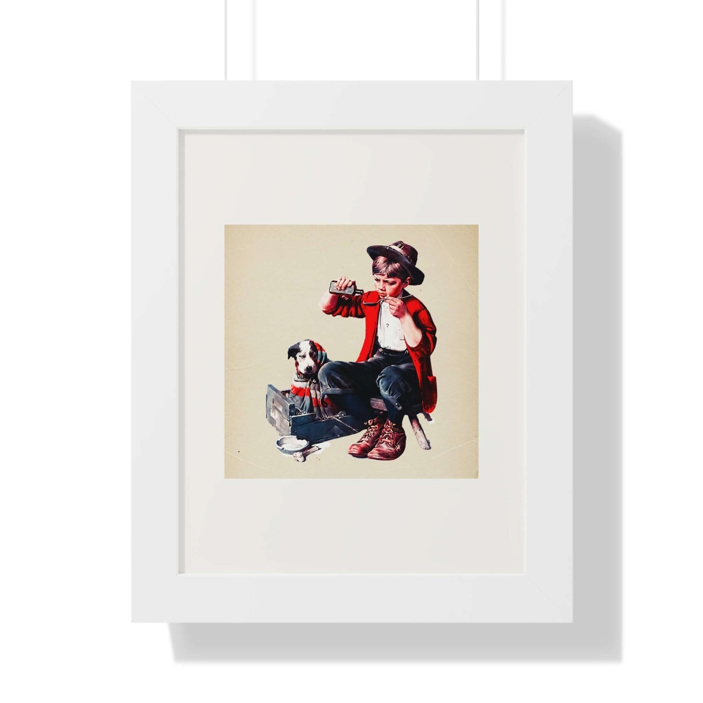 Sick Puppy by Norman Rockwell: Wall Art